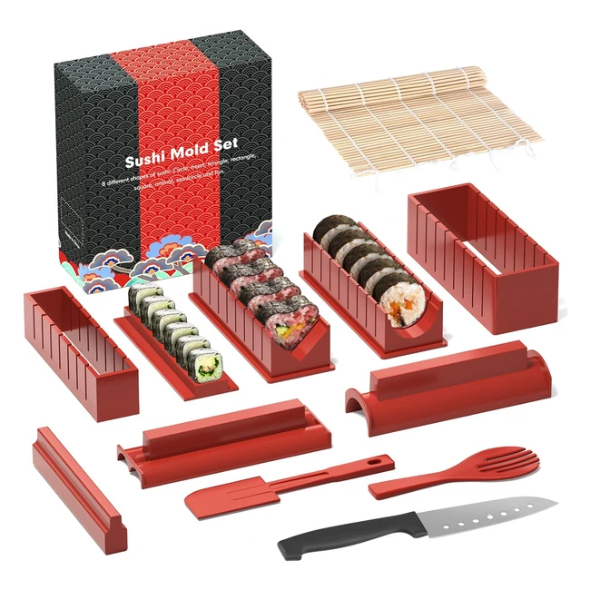 Kit Sushi Maker 12 Pezzi - Facile e Veloce - Alta Qualit - Ottimo Regalo