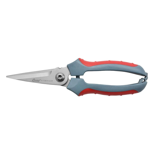 Clauss 18039 Titanium Snips with Wire Cutter - Strong Precise and Efficient