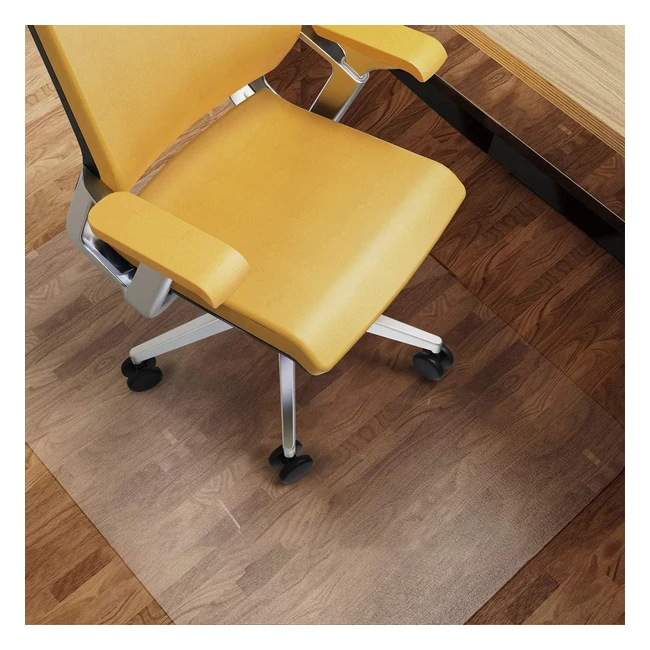 NATRKE Office Chair Mat for Hard Floors - Large 92 x 122 cm - Protects Furniture - Transparent PVC