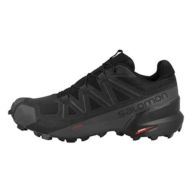 Salomon Speedcross 5 Men's Trail Running Shoes - Grip, Stability, and Fit - Black - Size 12