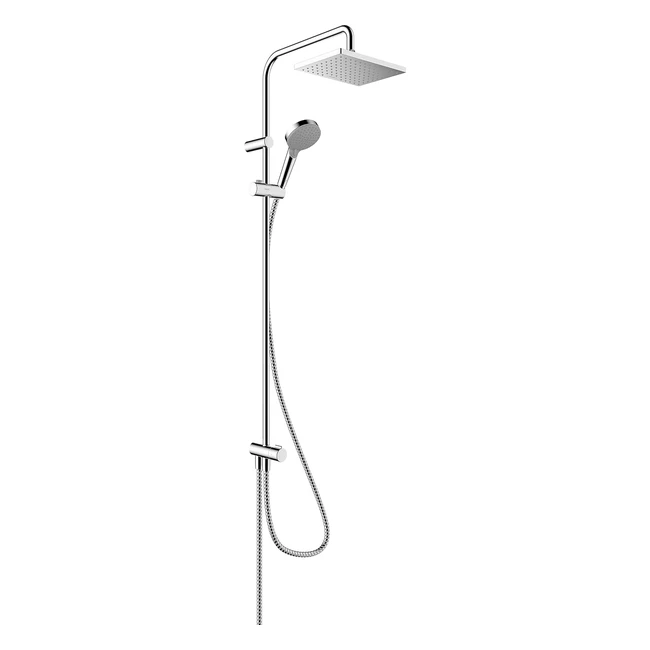 hansgrohe Vernis Shape Shower System 230 - Luxurious Water Flow - Reno Chrome - 26282000