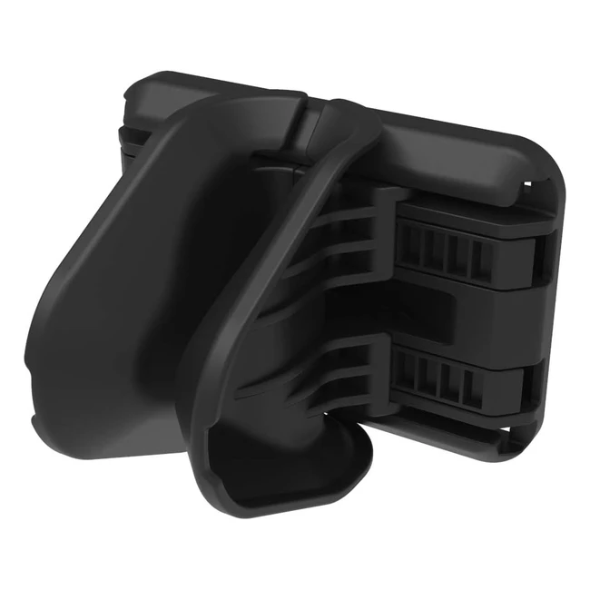 Compact Bicycle Wall Mount - Hiplok Jaw, Black - 20mm/75mm