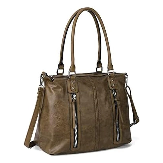 Gladdon Hobo Bags for Women - Large Capacity Top Handle Bags - Multi Pocket Tote Shoulder Handbags - Faux Leather Crossbody Bag