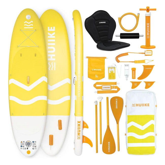 Paddle Gonflable Adulte Huiike - Stand Up Paddle avec Accessoires de Qualit