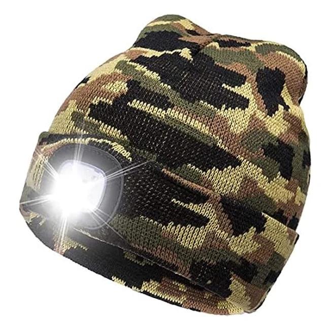 Cappello Uomo Illuminato Cotop - Berretto 4 LED con Luce - Invernale - Alpinismo Campeggio
