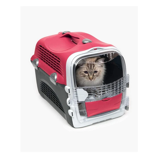 Transportn Catit Pet Cabrio para Gato Cherry - Diseo Exclusivo 360 - Segur