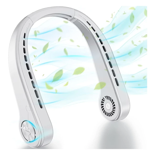 Portable Bladeless Neck Fan - Ninetingel - USB Rechargeable - 3 Speeds - Stay Cool Anywhere