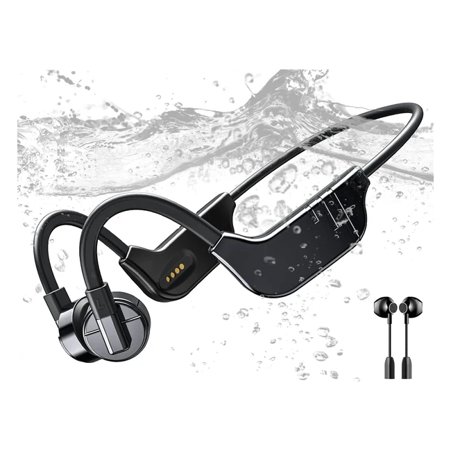 Casque Conduction Osseuse Natation Bluetooth - RELXHOME - Rf 53 - Mmoire 32