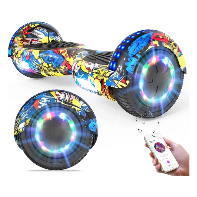 Geekme Hoverboards for Kids 65 inch - Quality Hoverboards with Bluetooth Speaker
