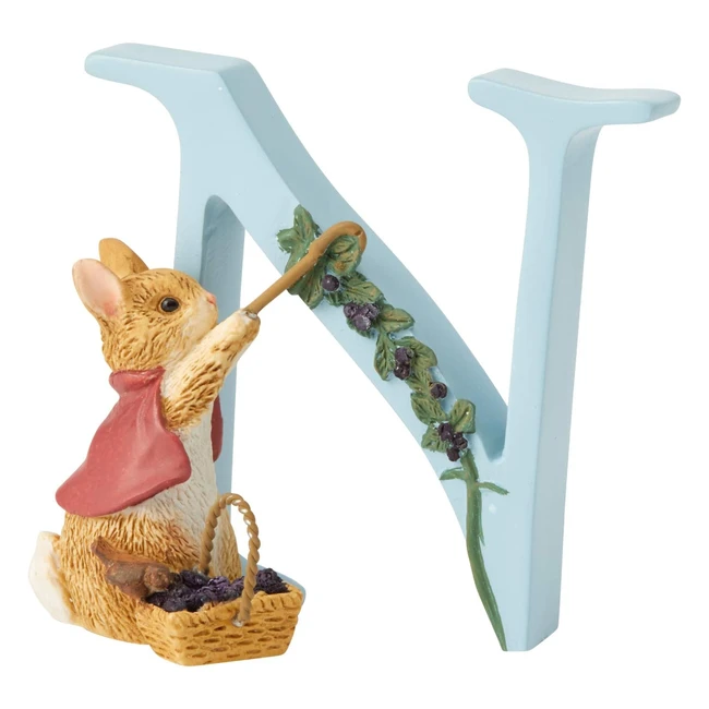 Figura de Conejita Peter Rabbit y Letra N - Enesco