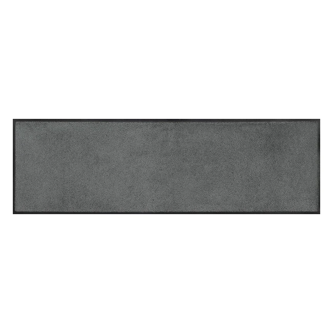 Zerbino Washdry Smokey Mount Grigio 120x35 cm - Pelo di Nylon - Resistente e Antiscivolo