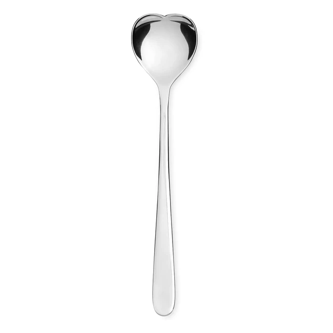 Alessi A DI AMMI01CUS4 Set of 4 Ice Cream Spoons | 1810 Stainless Steel | Silver | 17 x 19 x 10 cm