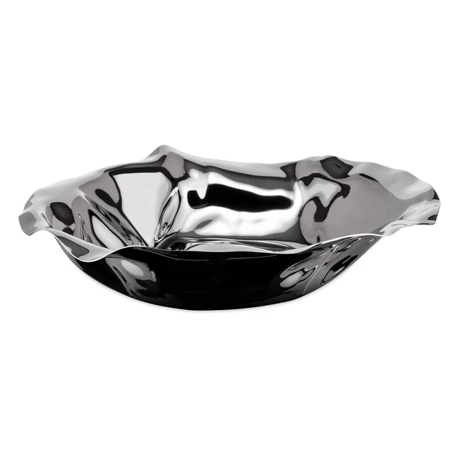 Alessi Sarria Fruit Bowl - Stainless Steel Open Worked Basket - 27cm x 75cm x 3