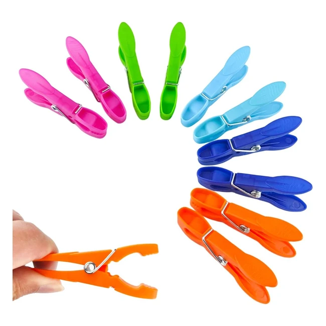 eSmarter Clothes Pegs 50 pcs - Durable Non-Slip Washing Pegs with Spring - Suitable for Clothes Line & More