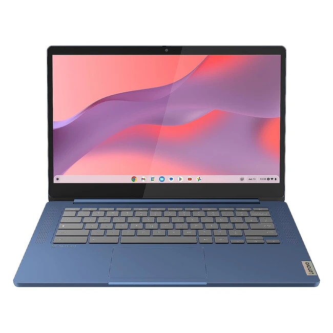 Lenovo IdeaPad Slim 3 Chromebook 14 Inch FHD Laptop - MediaTek Kompanio 520, 4GB RAM, 64GB eMMC, ChromeOS - Abyss Blue