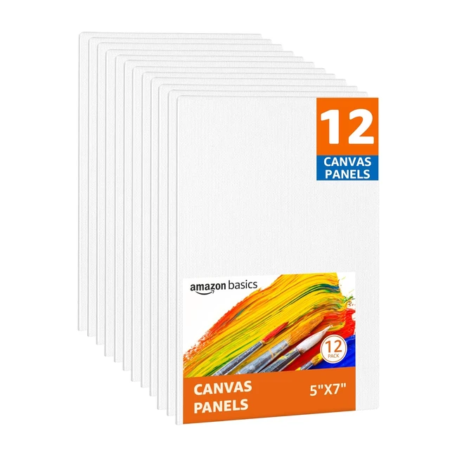 Amazon Basics Mal-Leinwandplatten 12er Pack 5 x 7 Zoll Wei - Referenznummer AB