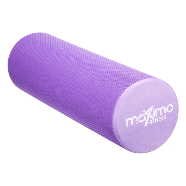 Maximo Fitness Foam Roller - Trigger Point Self Massage - Muscle Tension Relief - Purple