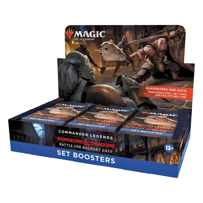 Magic The Gathering Commander Legends - Battle for Baldur's Gate (Lot de 18 paquets) - Version anglaise D10240001 - Multicolore