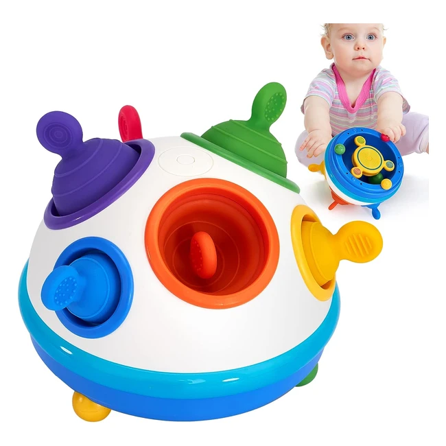 Jouet Montessori d'Activité et Développement pour Bébé 1 an - Balle Sensorielle - Jouets Pop Fidget - Cadeau pour Bébé Enfant 1 2 3 ans