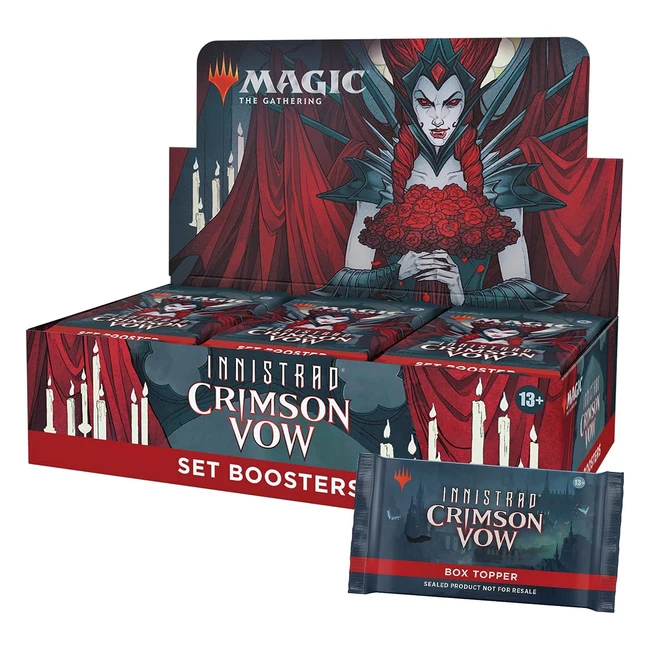 Magic The Gathering Innistrad Blood Red Waistband Set Booster Display 30 Booster Box Toppers