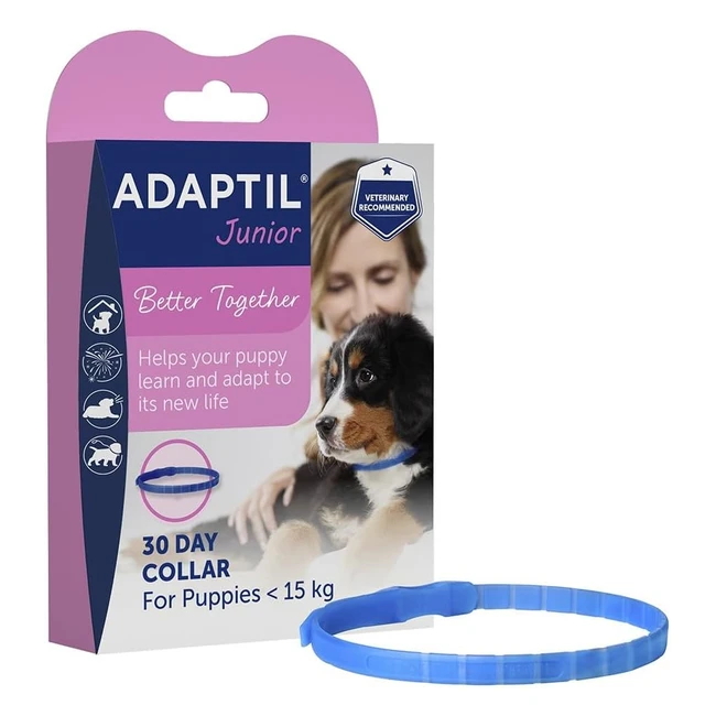 Adaptil Junior Adjustable Collar for Puppies - Reduce Night Crying & Promote Comfort