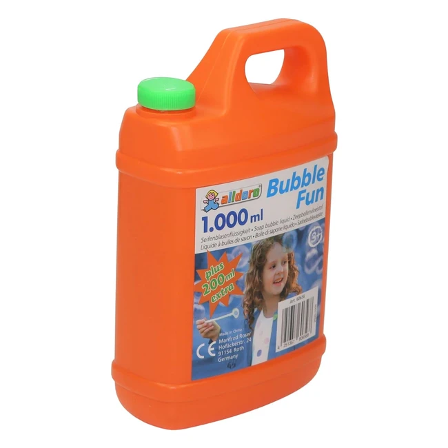 Bidon de 1200ml de liquide bulles colorées Alldoro 60656
