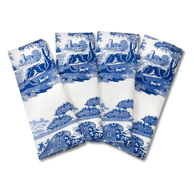 Portmeirion Home Gifts Napkins S4 Blue White - Elegant and Timeless