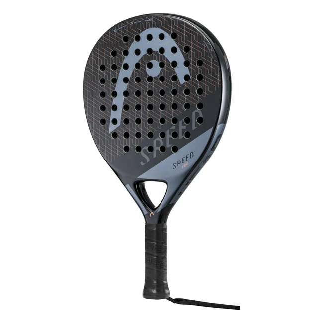 Head Evo Speed 2023 Padel Racket - Black/Grey - Reference: XXXX - Oversized Teardrop Head, Innegra Technology, Soft Foam, Power Frame