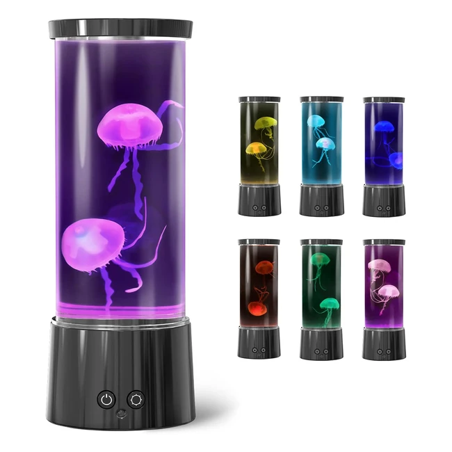 Lampe méduse lumineuse aquarium 17 couleurs avec télécommande - Relaxante et décorative