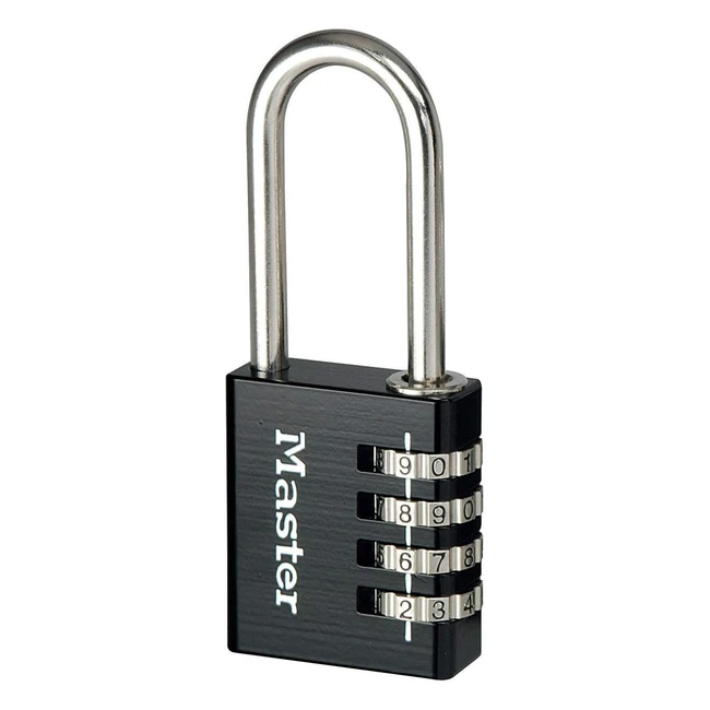 Lucchetto Master Lock 7640EURDBLKLH in alluminio nero - 4 x 78 x 15 cm