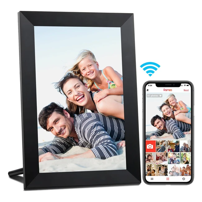 Aeezo WiFi Digital Picture Frame IPS Touch Screen Smart Cloud Photo Frame 16GB Storage