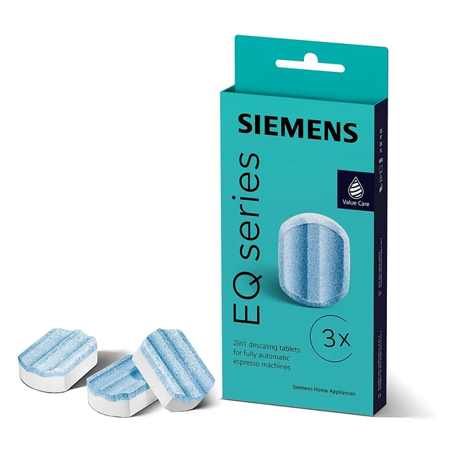 Pastillas descalcificadoras Siemens TZ80002B - Proteccin contra la corrosin 