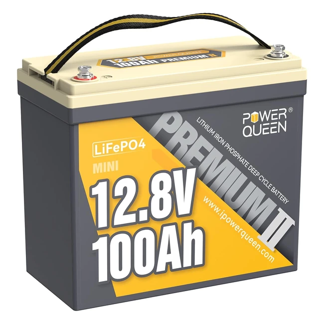 Batería Litio Power Queen 12V 100Ah - Referencia 1280WH - Recargable - 15000 Ciclos - Camper Barco RV
