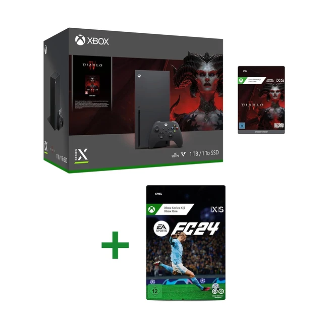 Xbox Series X Diablo IV Bundle - EA Sports FC 24 Standard Edition - Windows 10/11 - Download Code