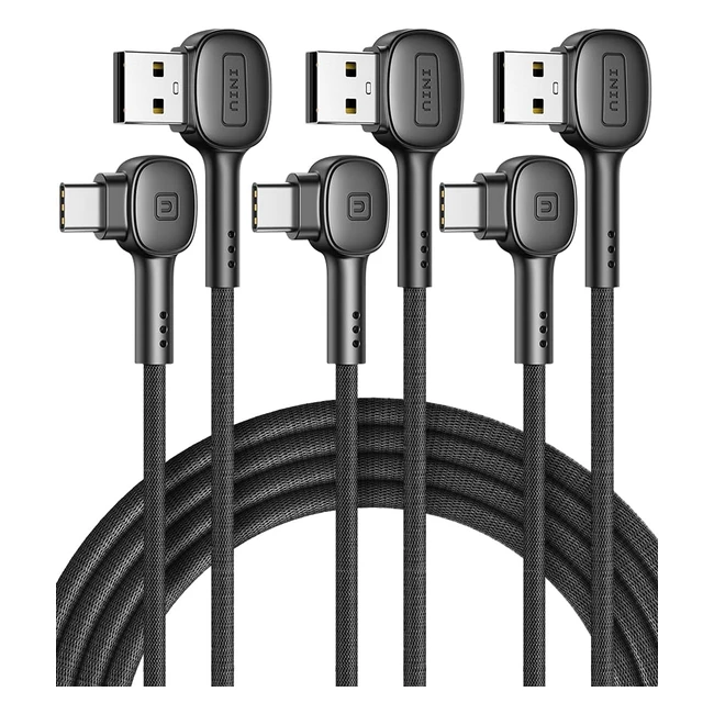 Cable USB C INIU 90 0522M Carga Rápida 3.1A QC 3.0 - Samsung, Xiaomi, Huawei