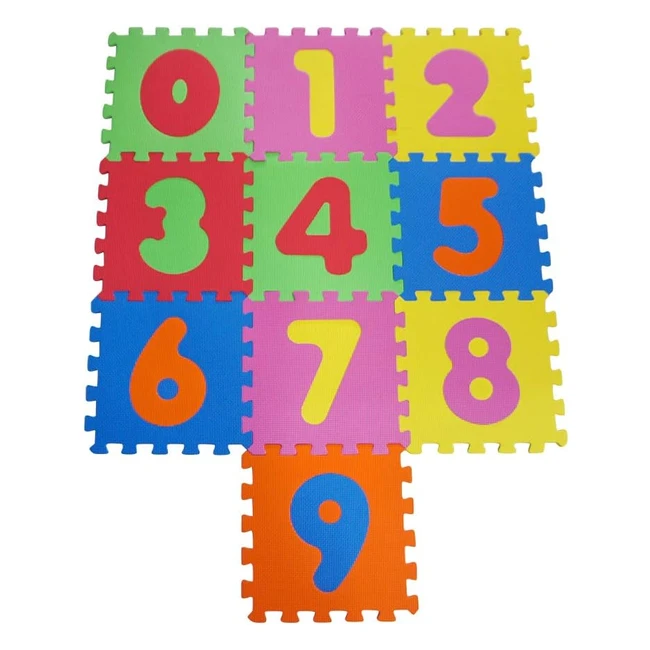 Alfombra de juegos infantil Knorrtoys 21001 - Espuma 10 piezas multicolor