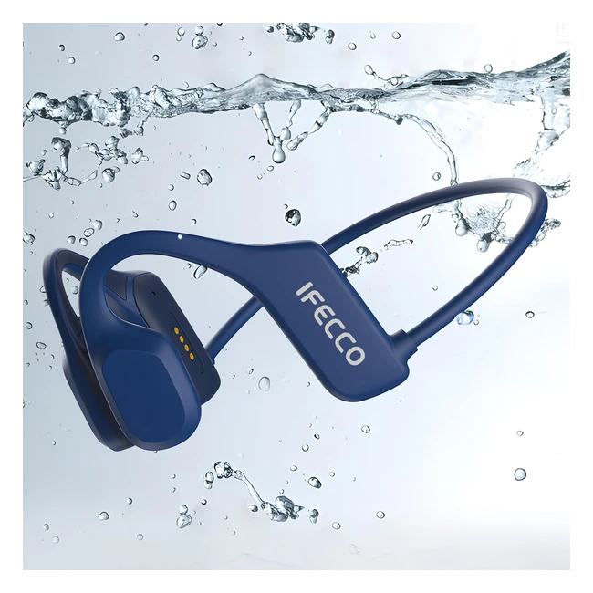 Casque de natation tanche ifecco conduction osseuse Bluetooth 52