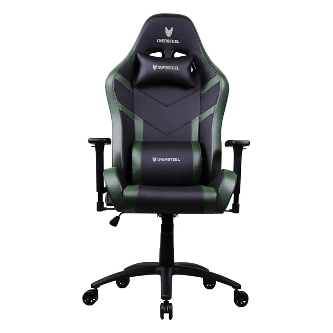 Chaise de gaming professionnelle Oversteel Diamond vert - Réf. 123456 - Conception ergonomique et support jusqu'à 150 kg