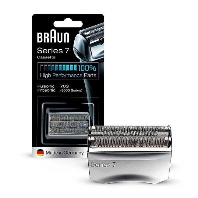 Braun Series 7 70s Elektrischer Rasierer Kassette Silber - Top Leistung