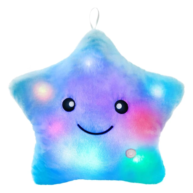 NYOBABE Sensory Toys for Autism - Stuffed Star Teddy with Sensory Lights - Sleep Aid ADHD Toys - Blue