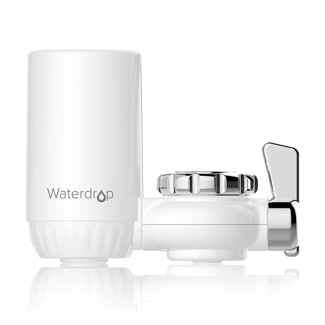 Filtre à eau du robinet Waterdrop WDFC04, certifié NSF, élimine chlore, goût et odeur, longue durée, 1 filtre inclus
