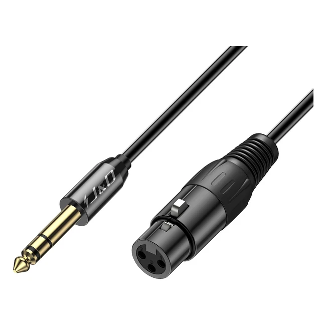 Cable XLR a 6.35mm TRS Macho a XLR Hembra - Adaptador de Interconexión Equilibrado para Altavoz Condensador