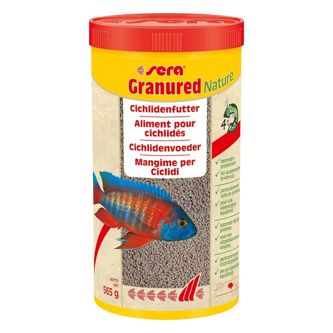 ¡Sera Gránulos 565g! Nutrición completa para peces