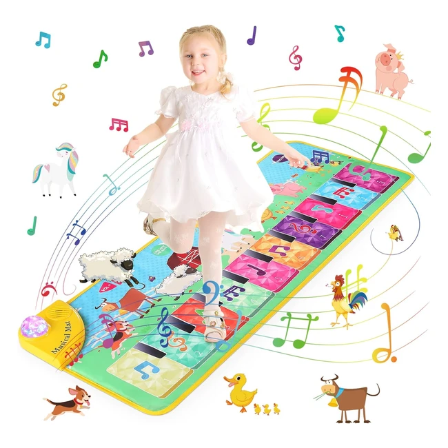Tappeto Musicale Renfox per Bambini - Educativo e Divertente - Regalo di Complea