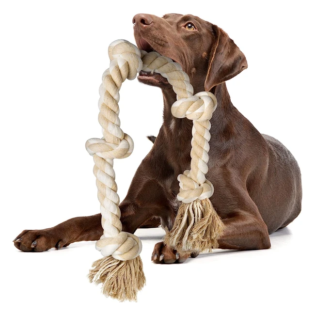 Fida Dog Rope Toys for LargeMedium Aggressive Chewers - Tough Chew Toy - 90cm -