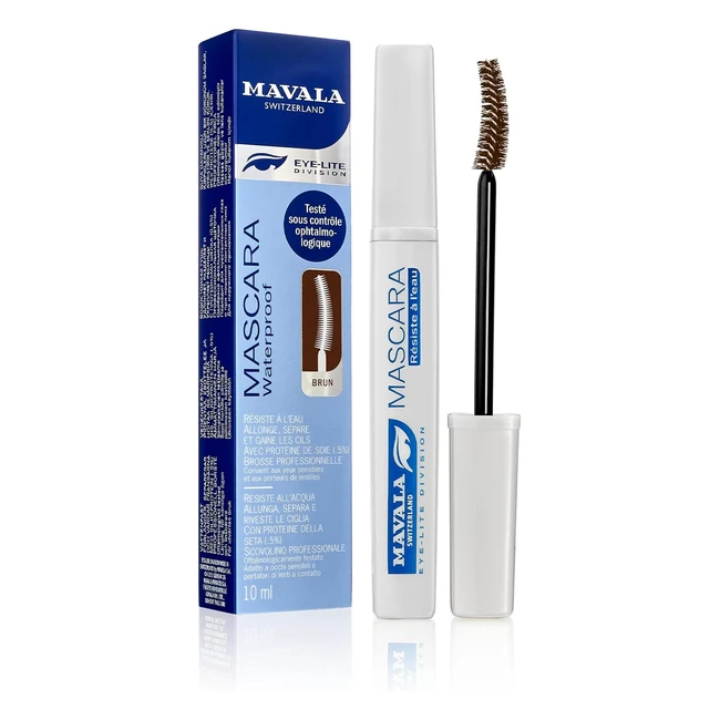 Mascara Waterproof Mavala 10 ml - Lunga Durata, Volume Extra