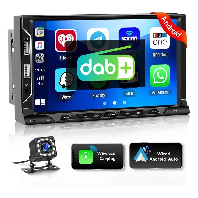 Autoradio 2DIN Android 11 7 pollici touchscreen carplay auto