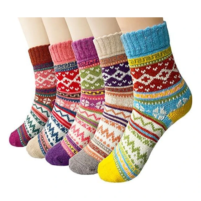 Justay Pucott Women Socks - Warm, Soft, and Stylish - 5 Pairs