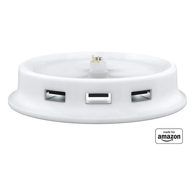 Base di Ricarica USB per Amazon Echo 4 Generazione - Colore Bianco