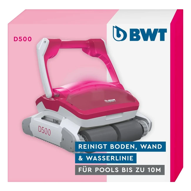 BWT Pool Roboter D500 - Beste Reinigung für Pools bis 10m - Smart Navigation & Ultimate Power Technologie